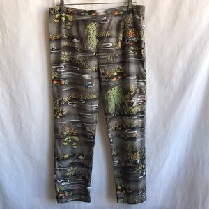 Ohana Classics tropical / wetland scene pants